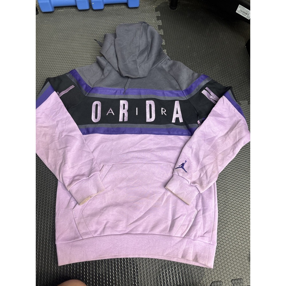 Jordan Jumpman Pullover Hoodie Men's Size S Lavender Gray Black Purple